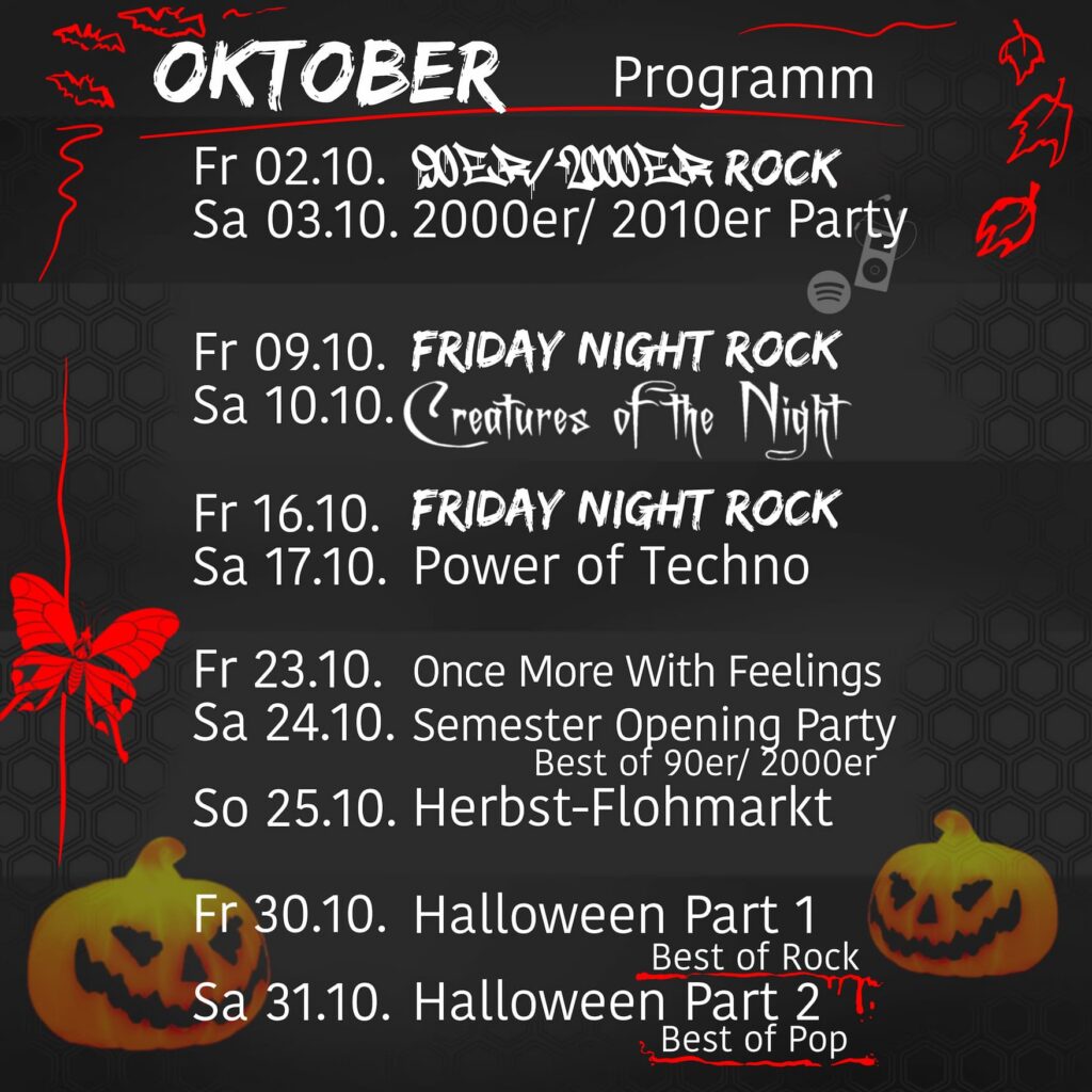 Programm Oktober